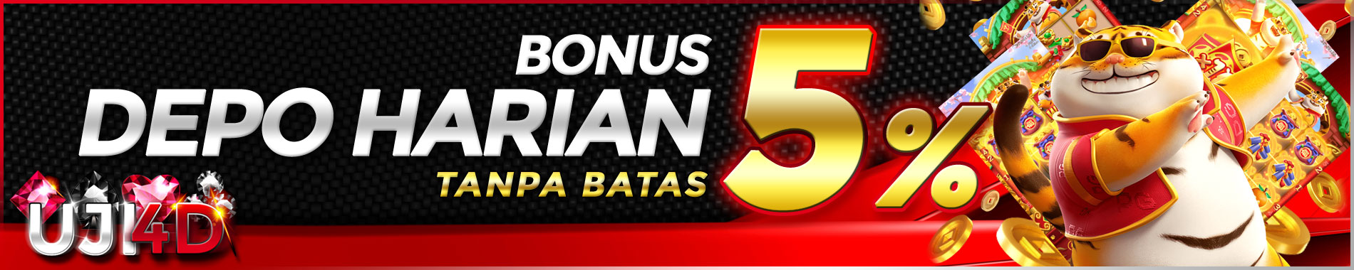 Bonus Deposit harian 5%